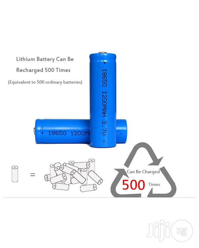 2pcs Rechargeable Li-ion Battery 18650 3.7V 1200mah