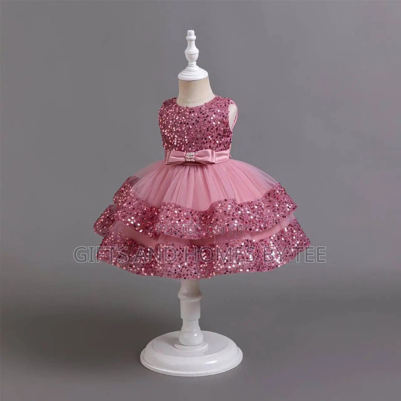 Classic Sequined Girls Dress
