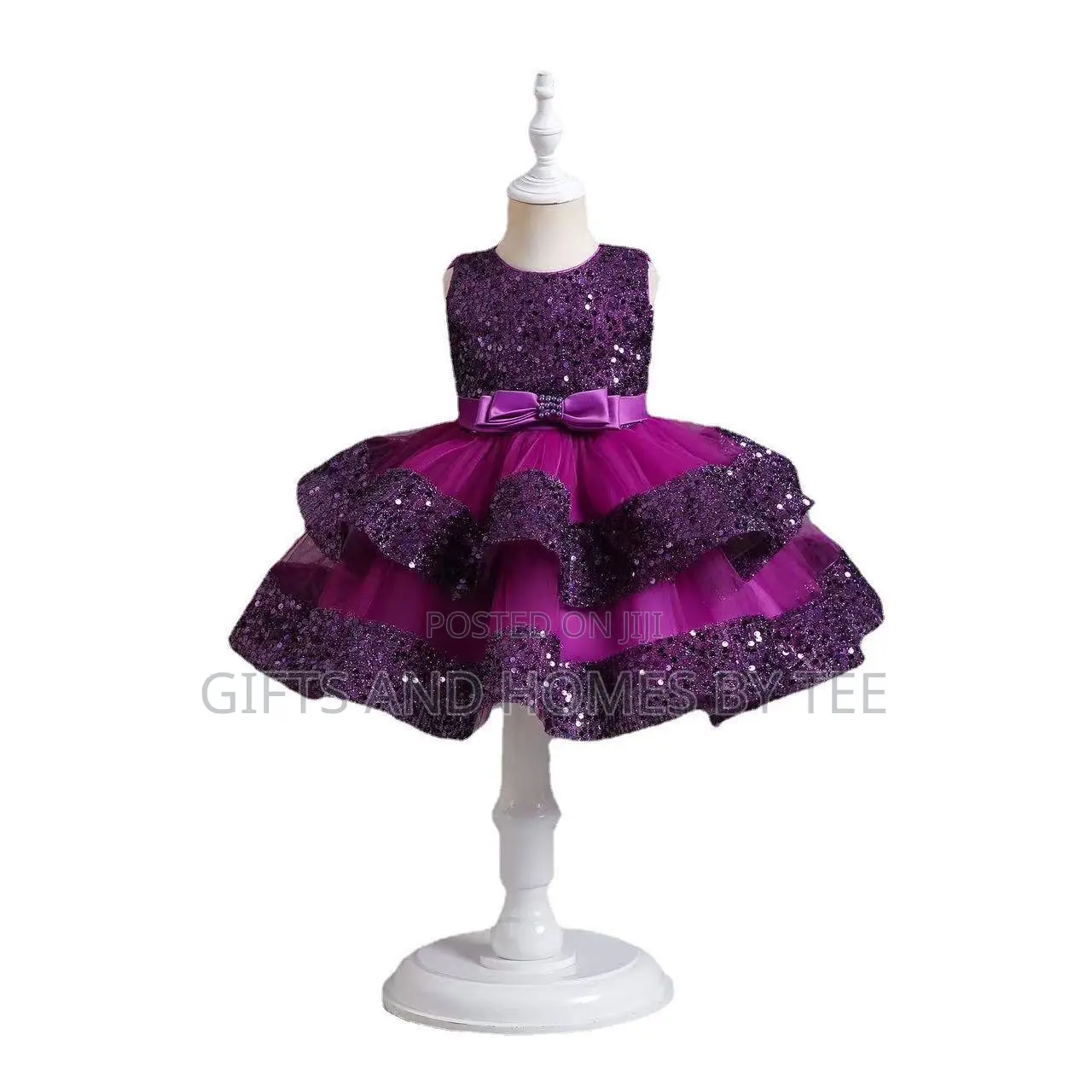Classic Sequined Girls Dress