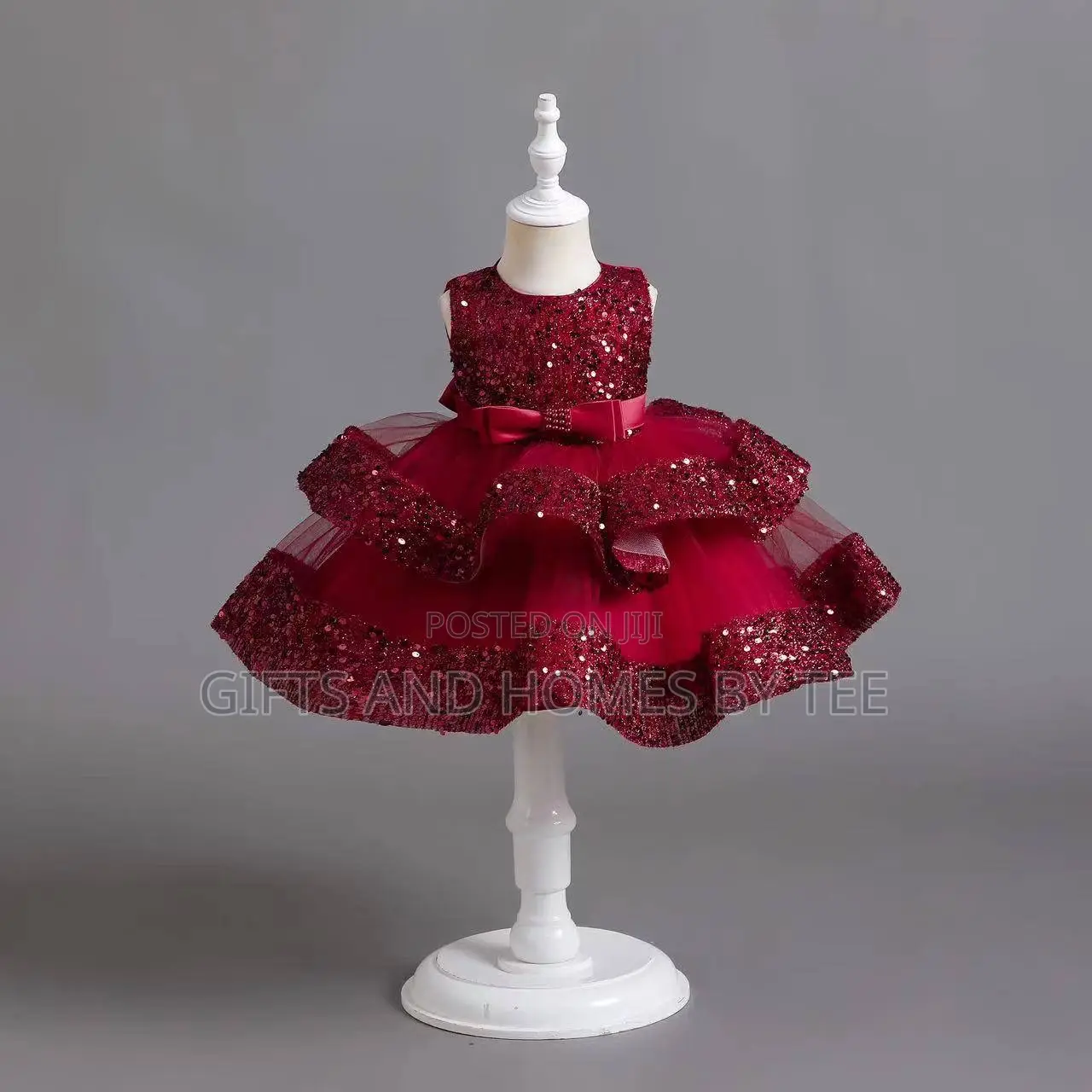 Classic Sequined Girls Dress