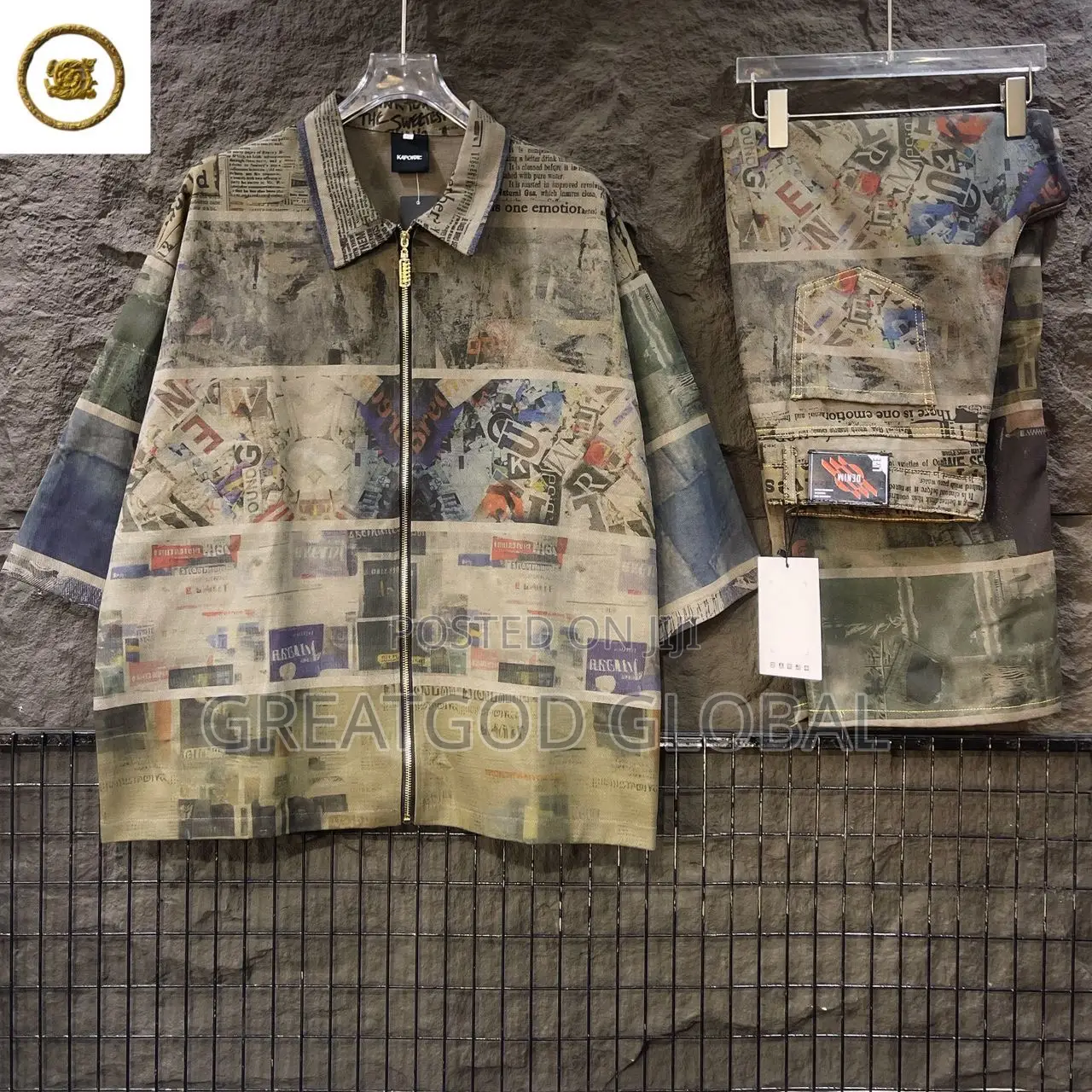 Thick Premium Denim Cropped* *Jacket Pant Combo *2xl-3xl