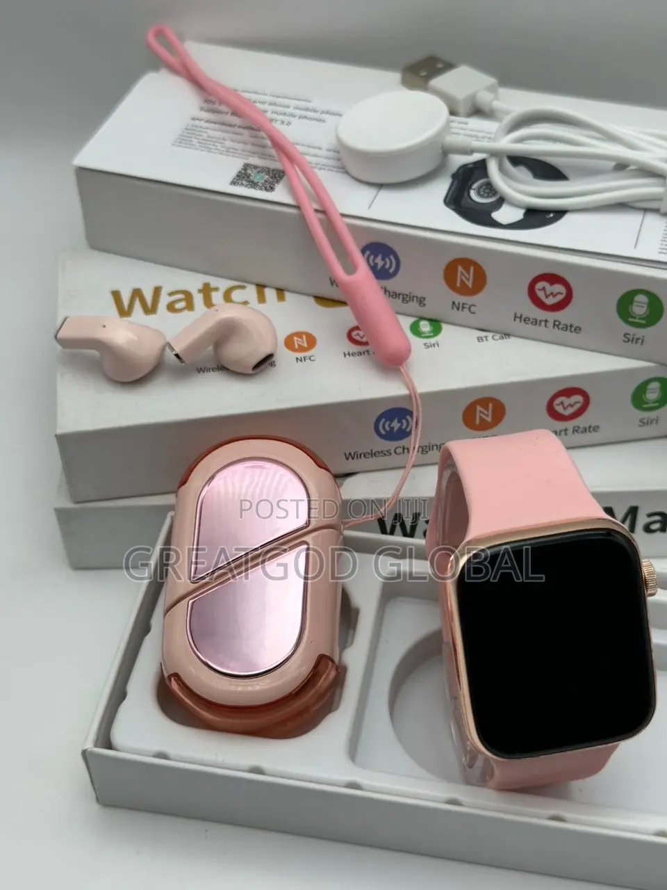Love Set Max Smart Watch Series 9 With K-520 Airpod