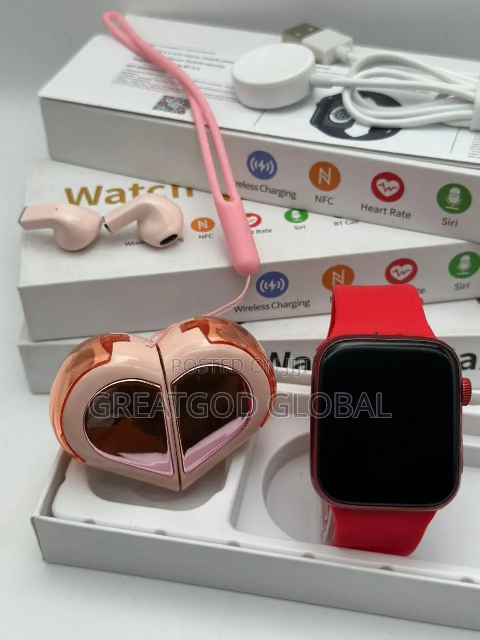 Love Set Max Smart Watch Series 9 With K-520 Airpod