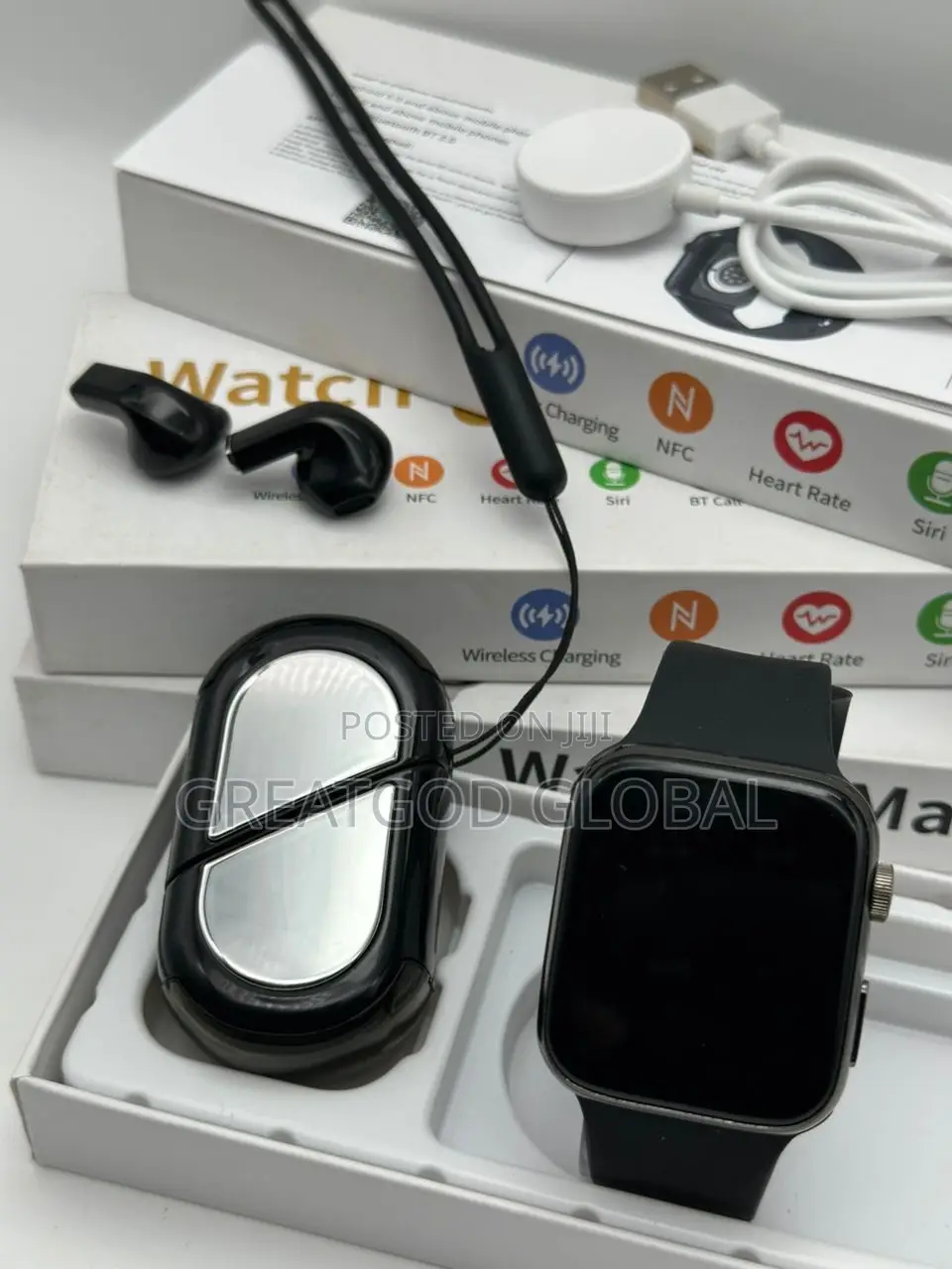 Love Set Max Smart Watch Series 9 With K-520 Airpod