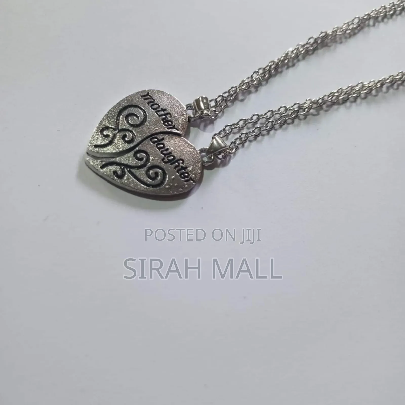Mother Daughter Heart Necklace