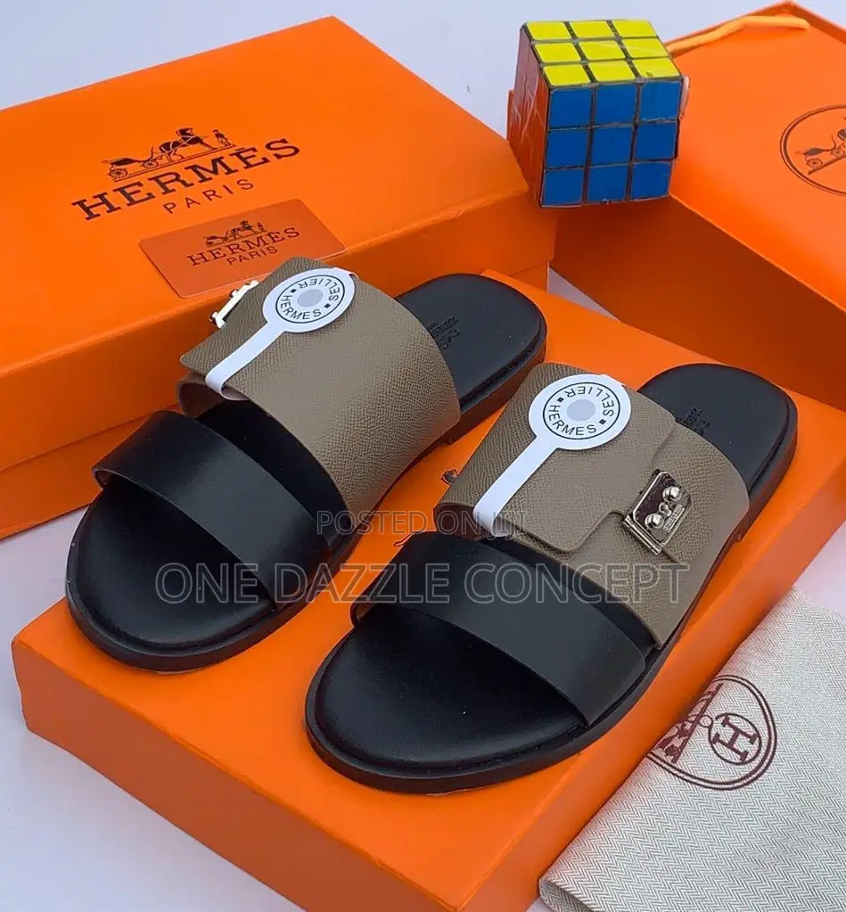 Men Leather Slippers
