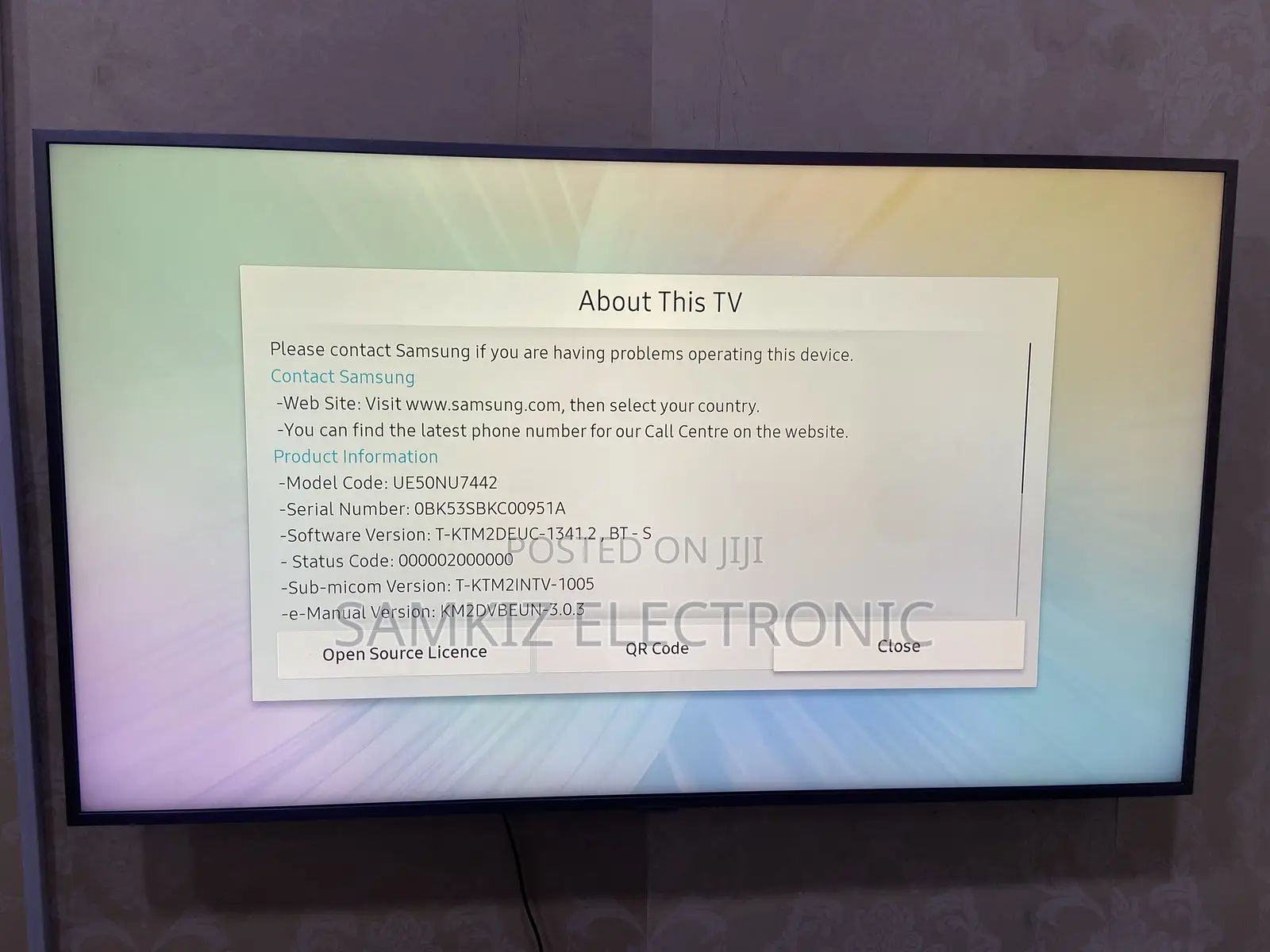 50 Inches Samsung Ue50nu7442 Ultra Hd Smart Tv
