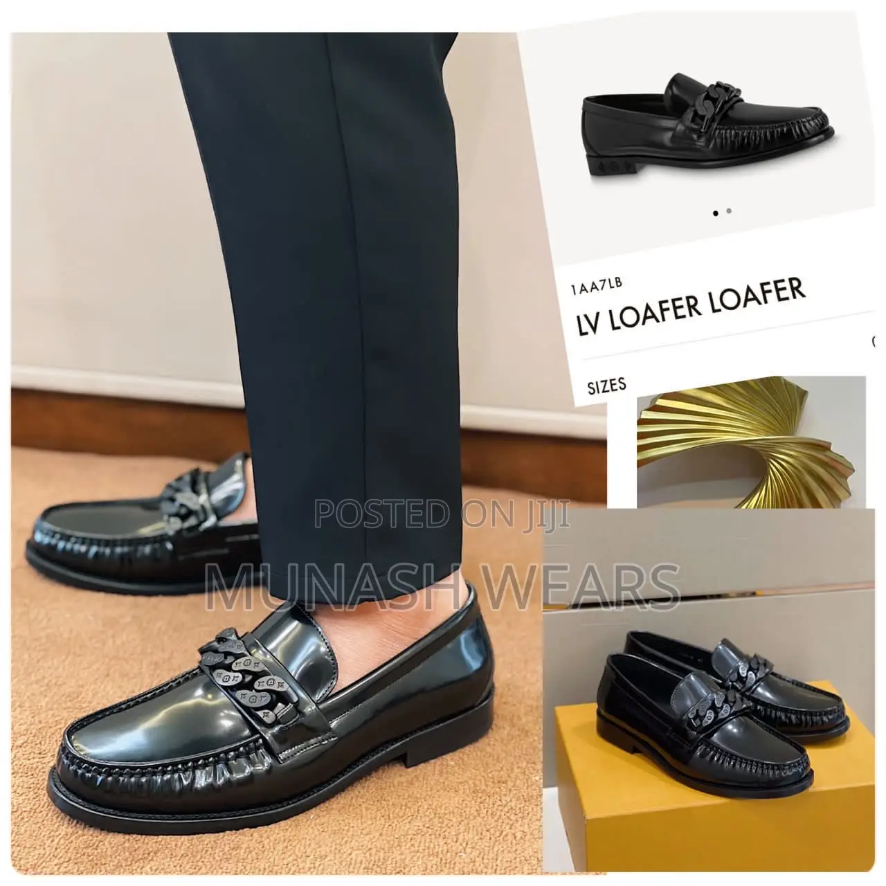 Luxury Original Leather Loafers Calfskin 40-46
