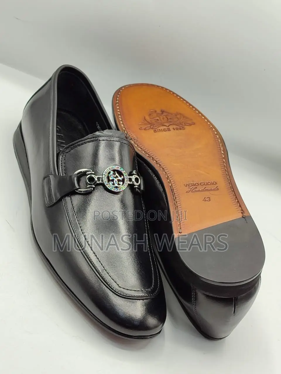 Original Italian Leather Luxury Shoe 40-46, Nationwide Deliv