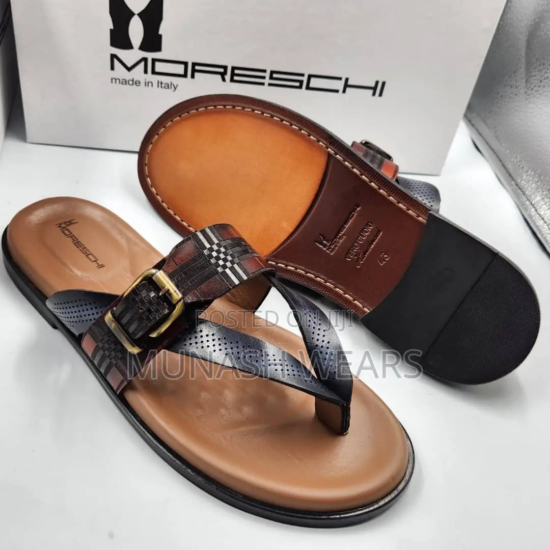 Pure Italian Leather Moreschi Slipers