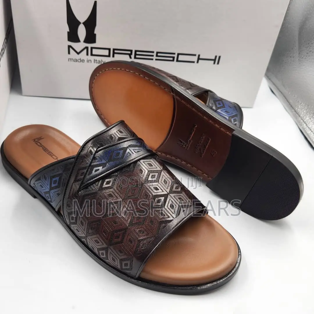 Pure Italian Leather Moreschi Slipers