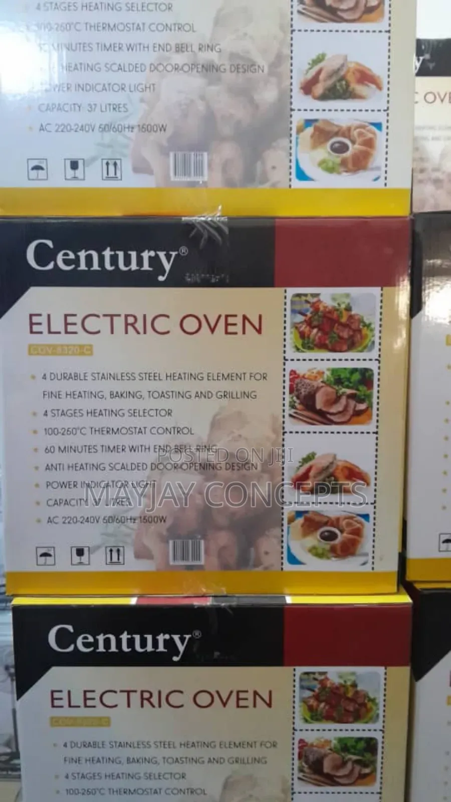 Century 37litres Electric Oven for Domestic and Commercial