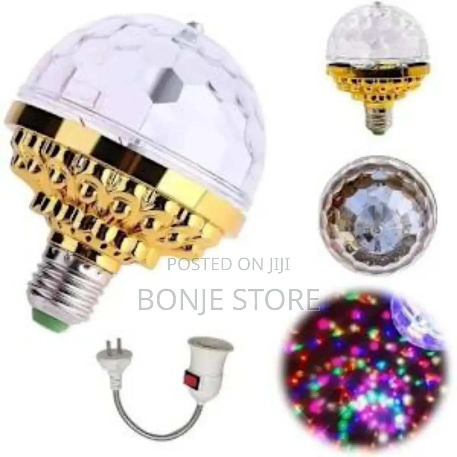 Rotational Disco Bulb With Lamp Holder