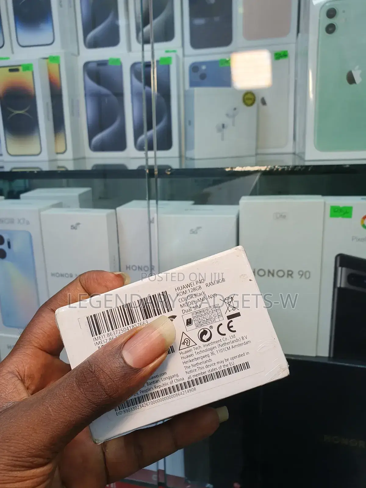 New Huawei P40 128 GB Black
