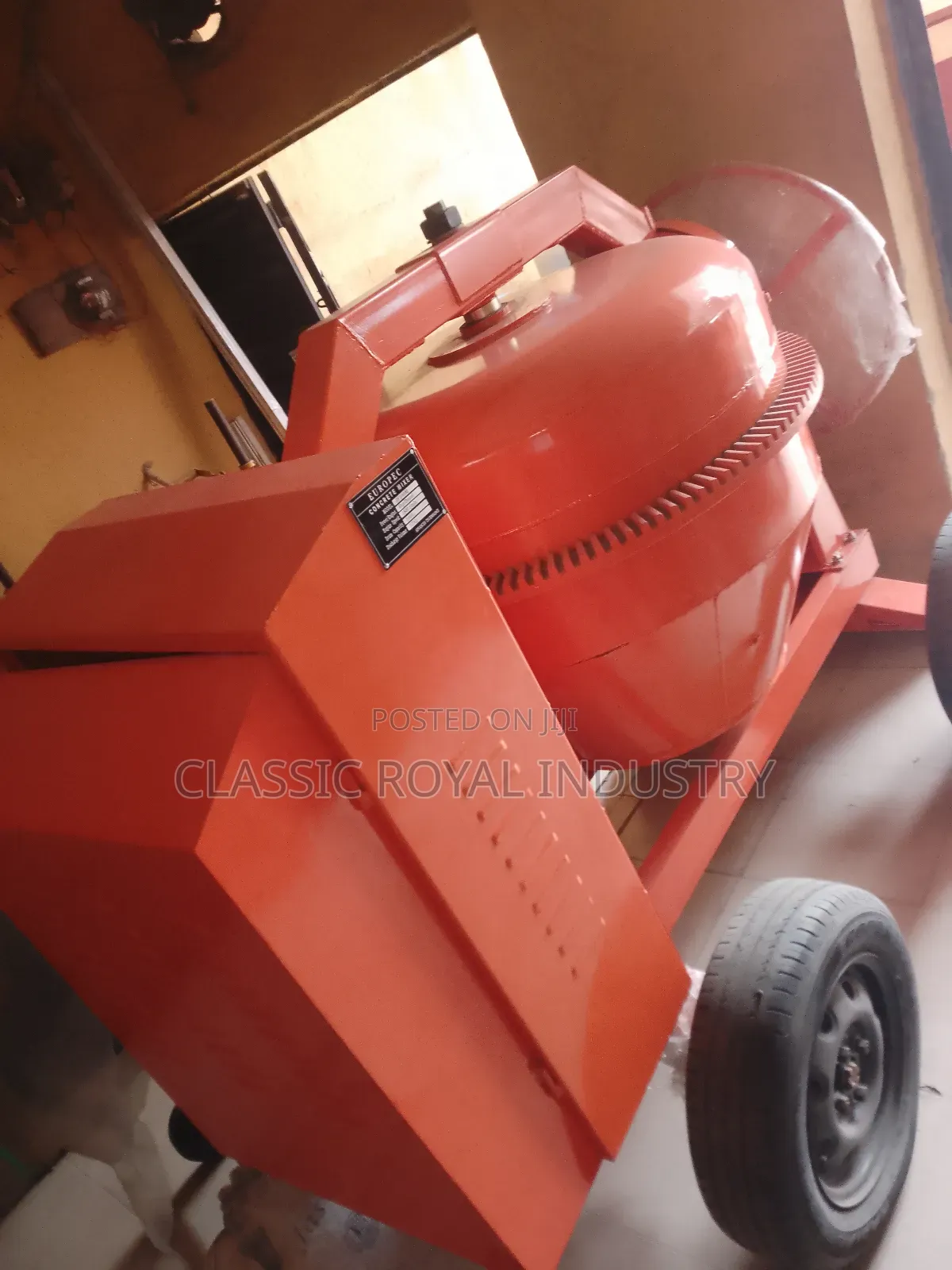 EUROPEC Concrete Mixer 500L One and Half Bag Diesel