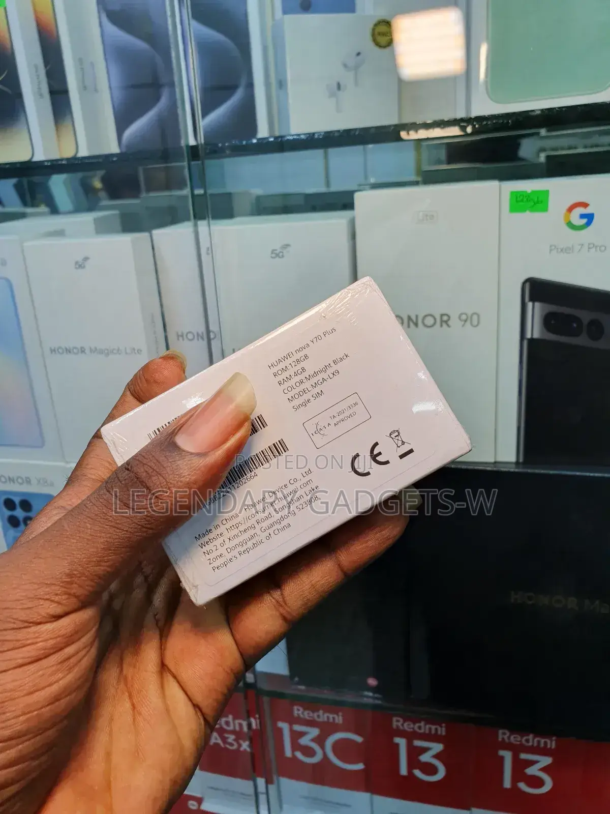 New Huawei nova Y70 Plus 128 GB Black