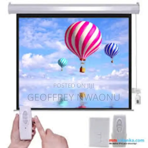 96 X96electric Motorized Projector Screen|Has Remote Control