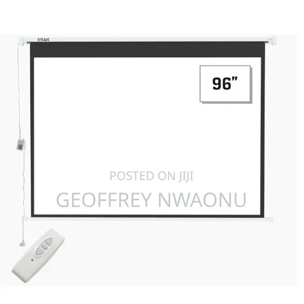 96 X96electric Motorized Projector Screen|Has Remote Control