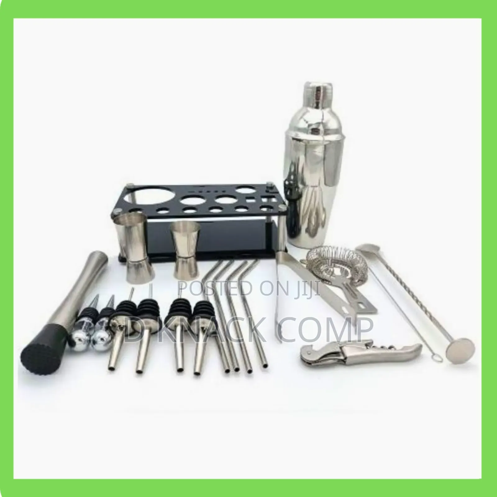 20pcs/Set Cocktail Set Boston Shaker Stainless Steel