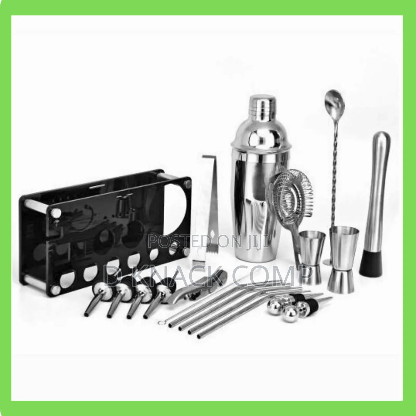 20pcs/Set Cocktail Set Boston Shaker Stainless Steel