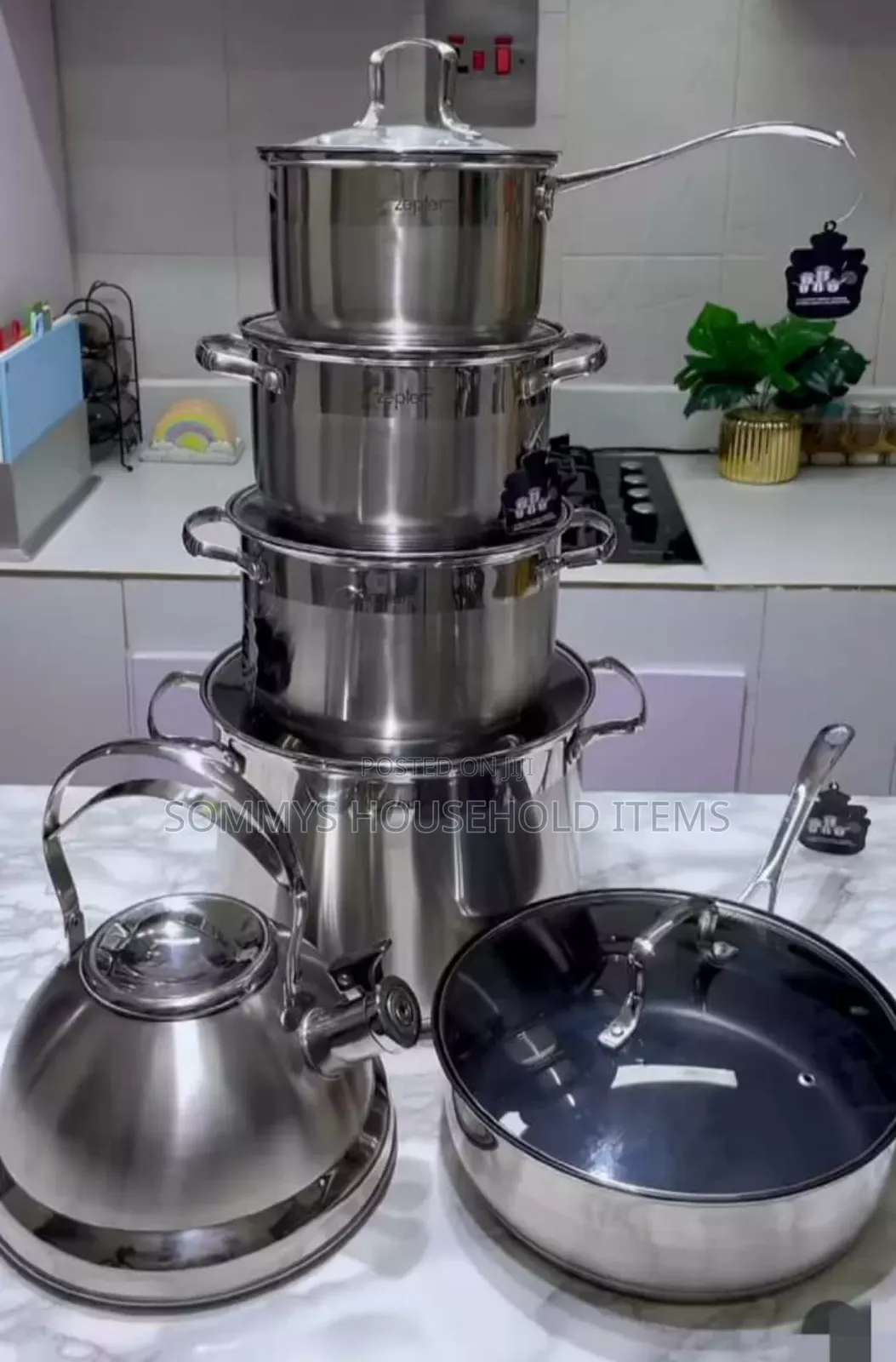 High Quality Stainless Steel Pot Set With Kettle