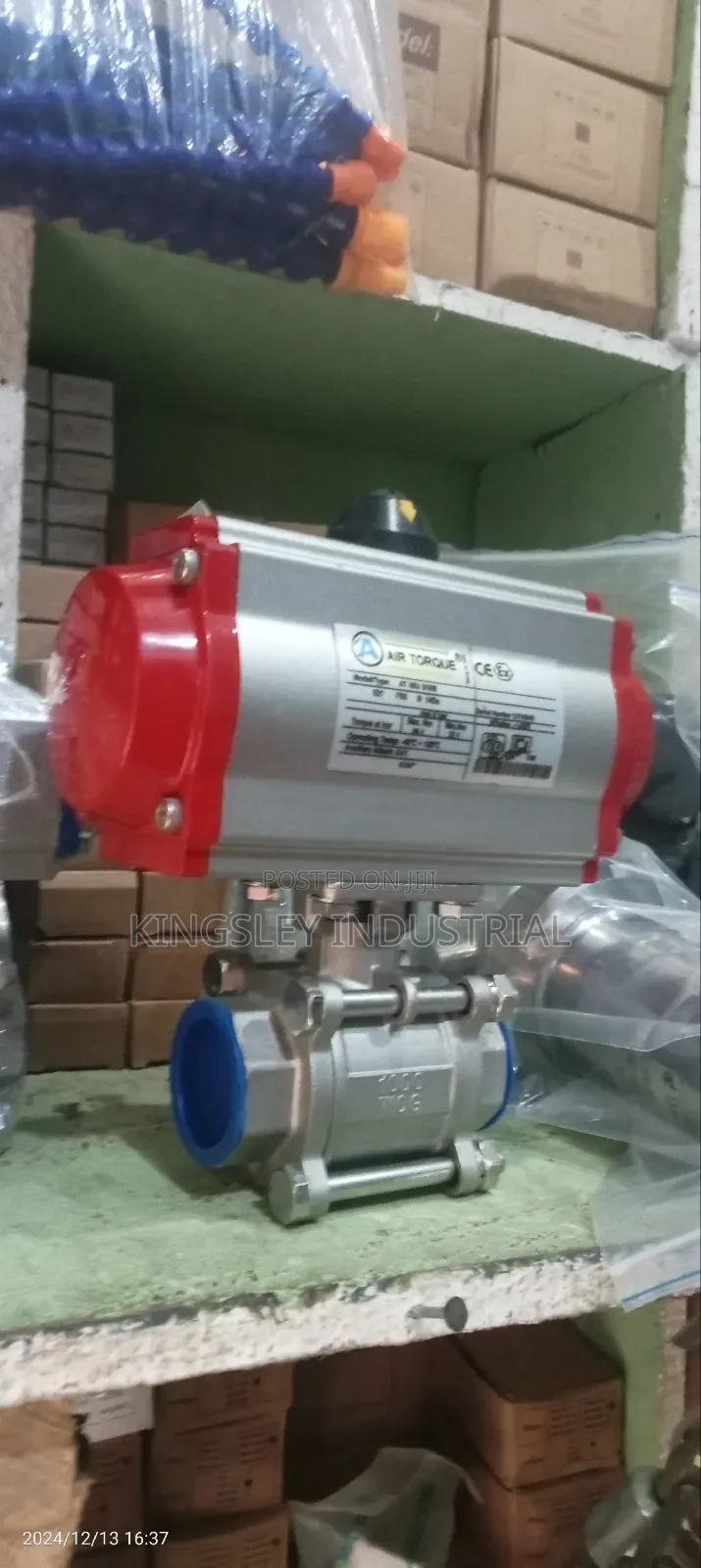 Pneumatic Actuator Ball Valve 11⁄2 Inches