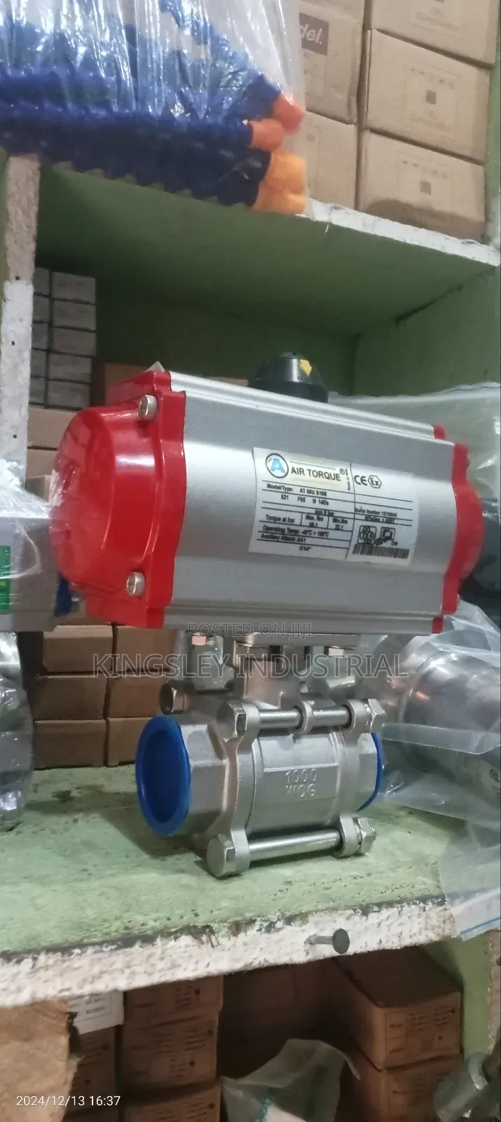 Pneumatic Actuator Ball Valve 11⁄2 Inches