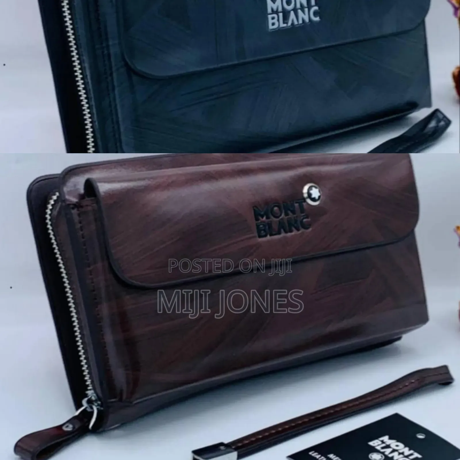 Genuine Smooth Leather Men Crested Purse