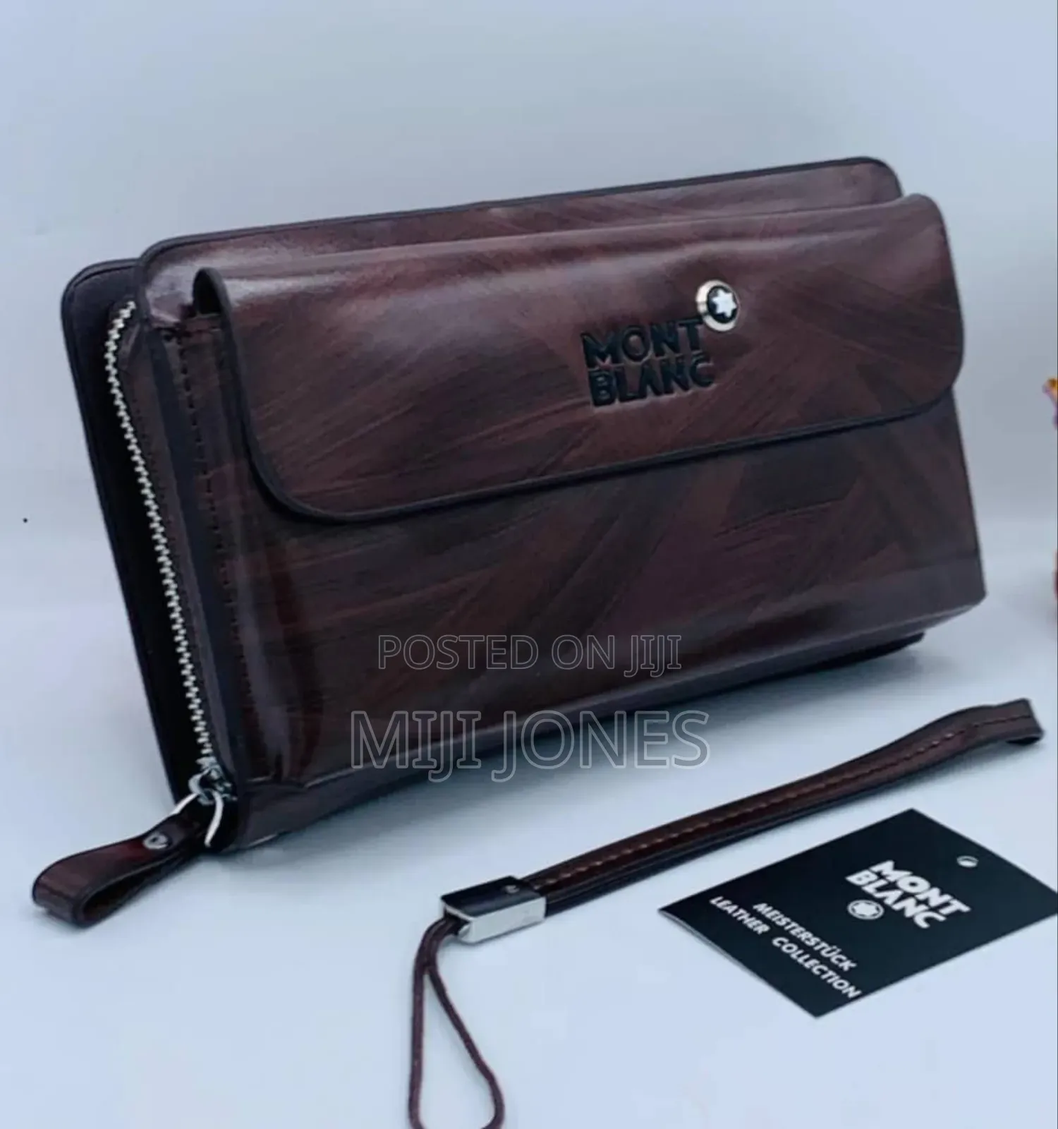 Genuine Smooth Leather Men Crested Purse
