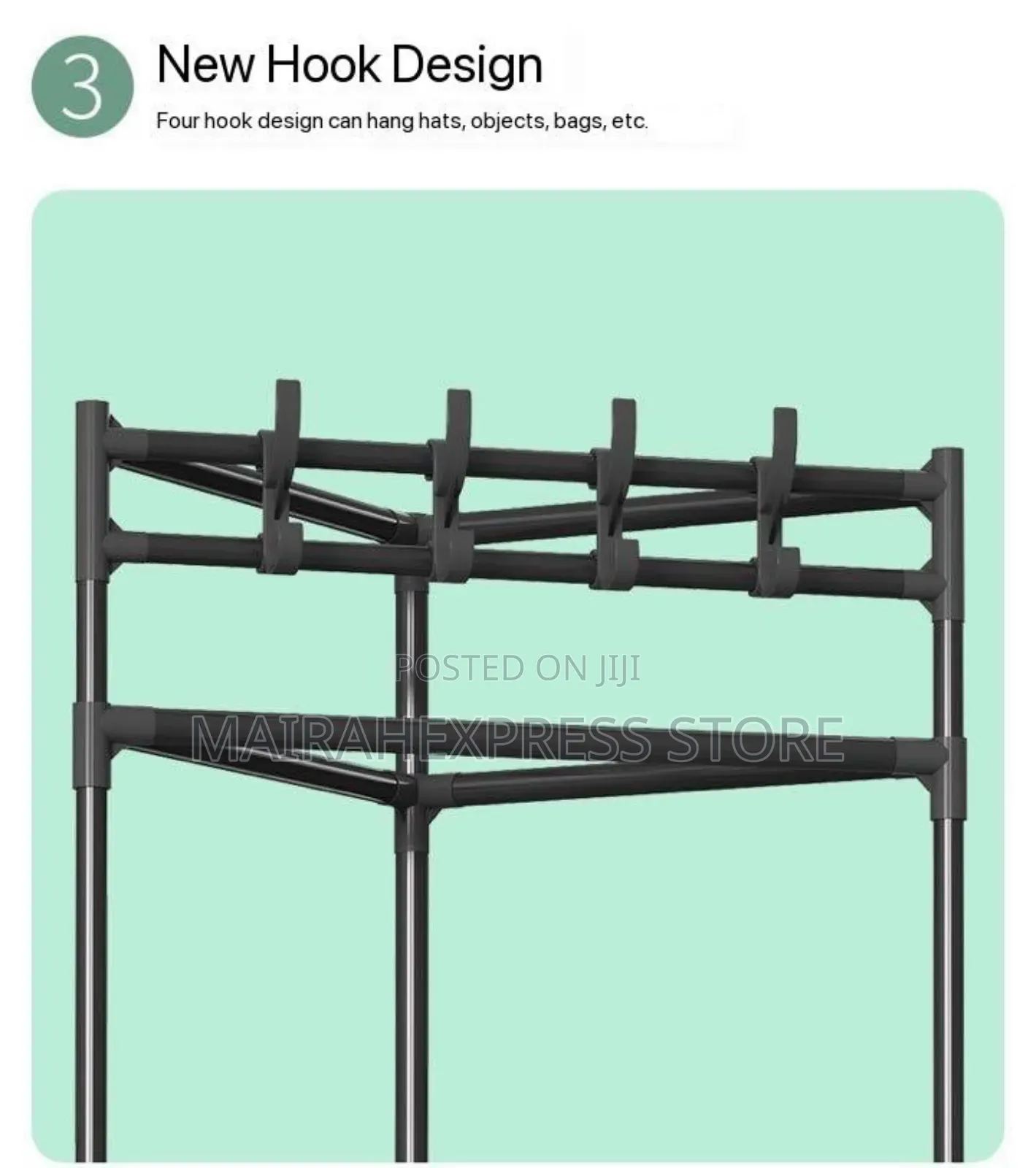 3-Layers Full Iron Multifunctional Storage Corner Rack