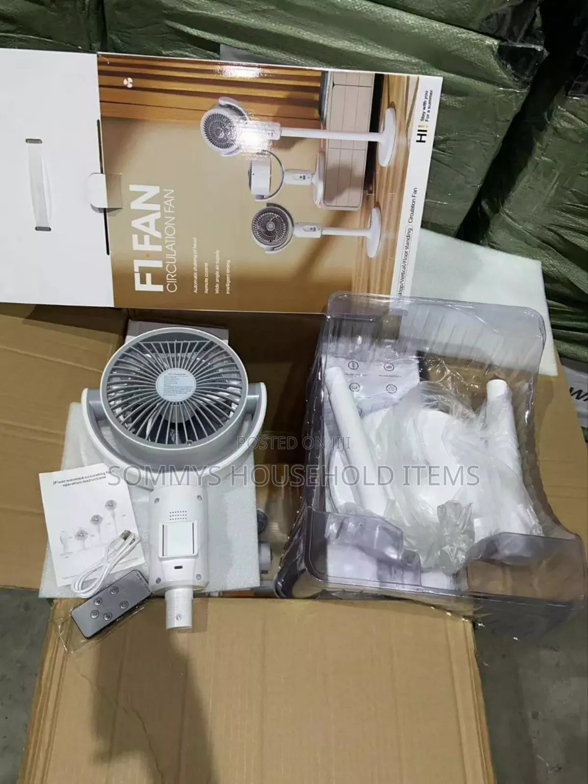 Adjustable Rechargeable Fan With Remote Control