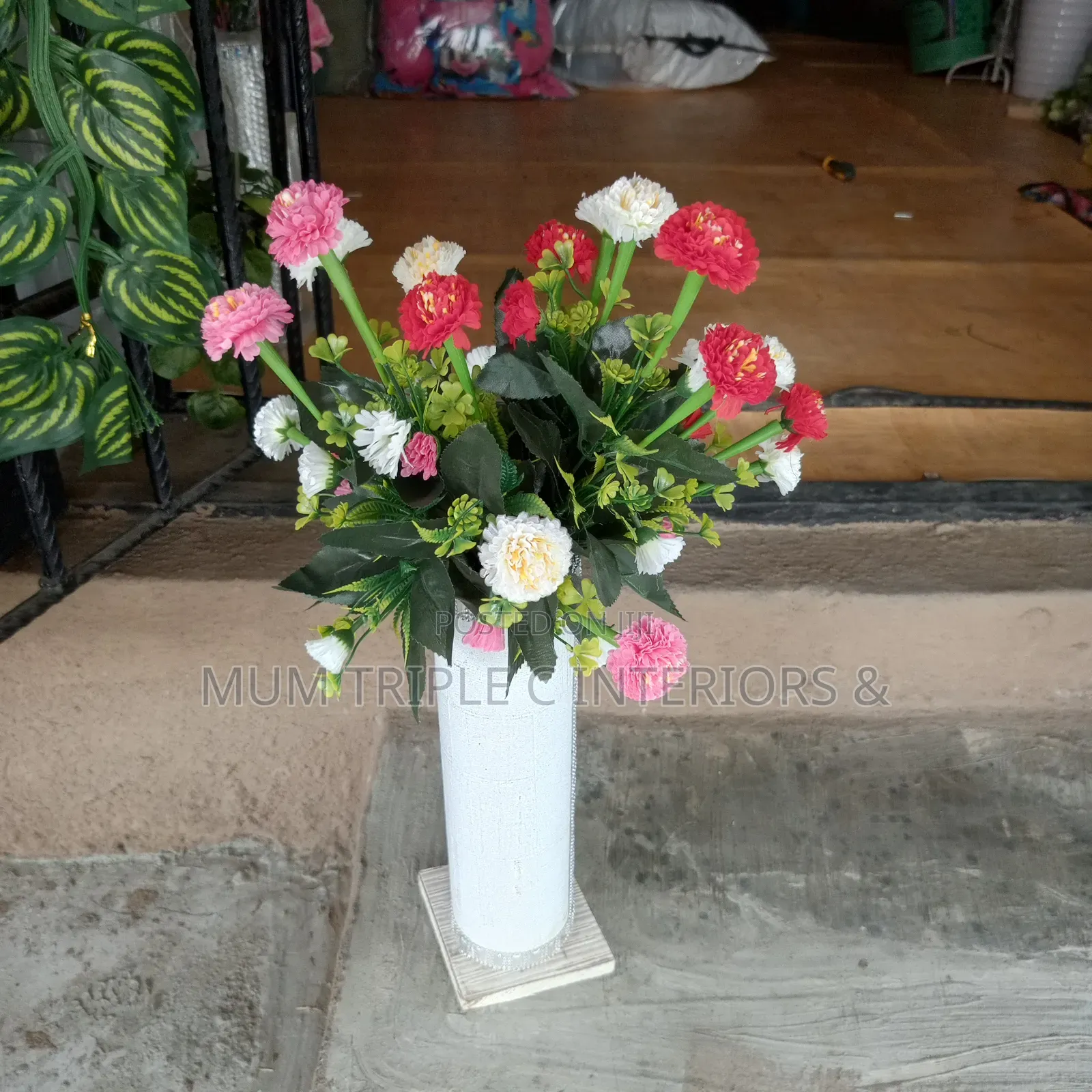 Flower With White Vase