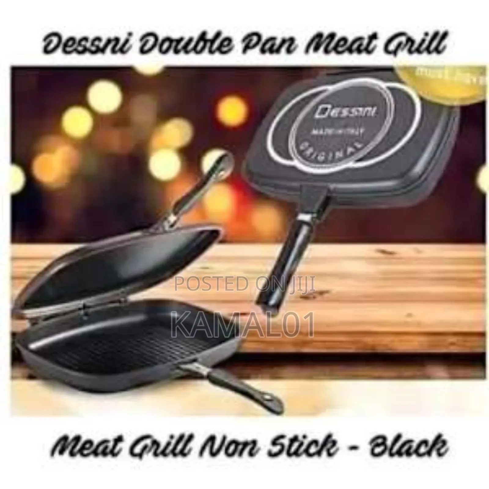 Dessini Two-Sided Double Grill Non-Stick Pan - 36cm