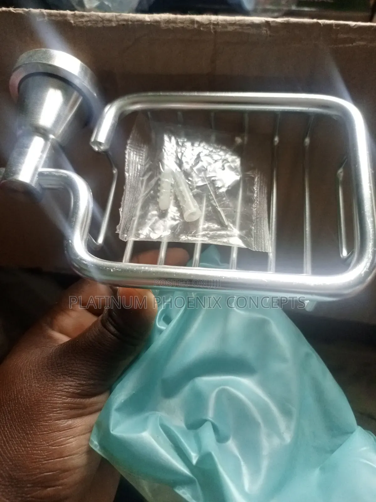 Stainless Steel Screwed Soap Holder