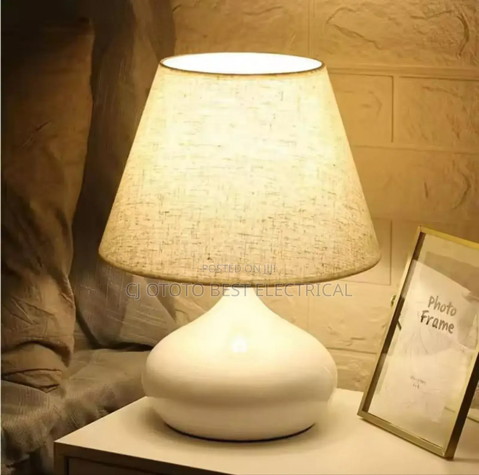Table Lamp Black and White Available