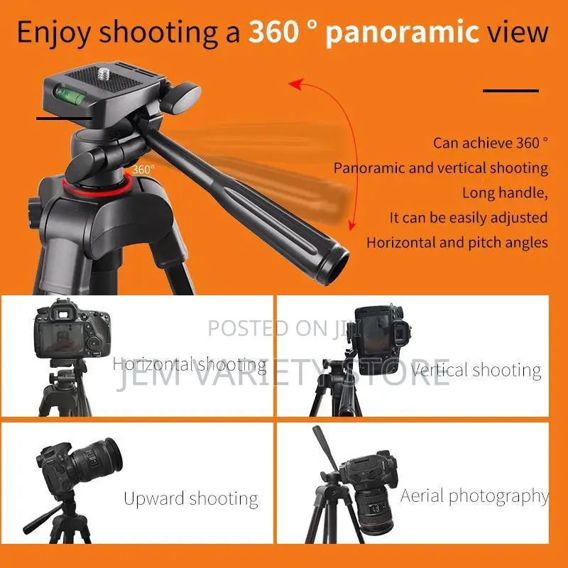 125cm Strong Iron Adjustable Height Portable Tripod