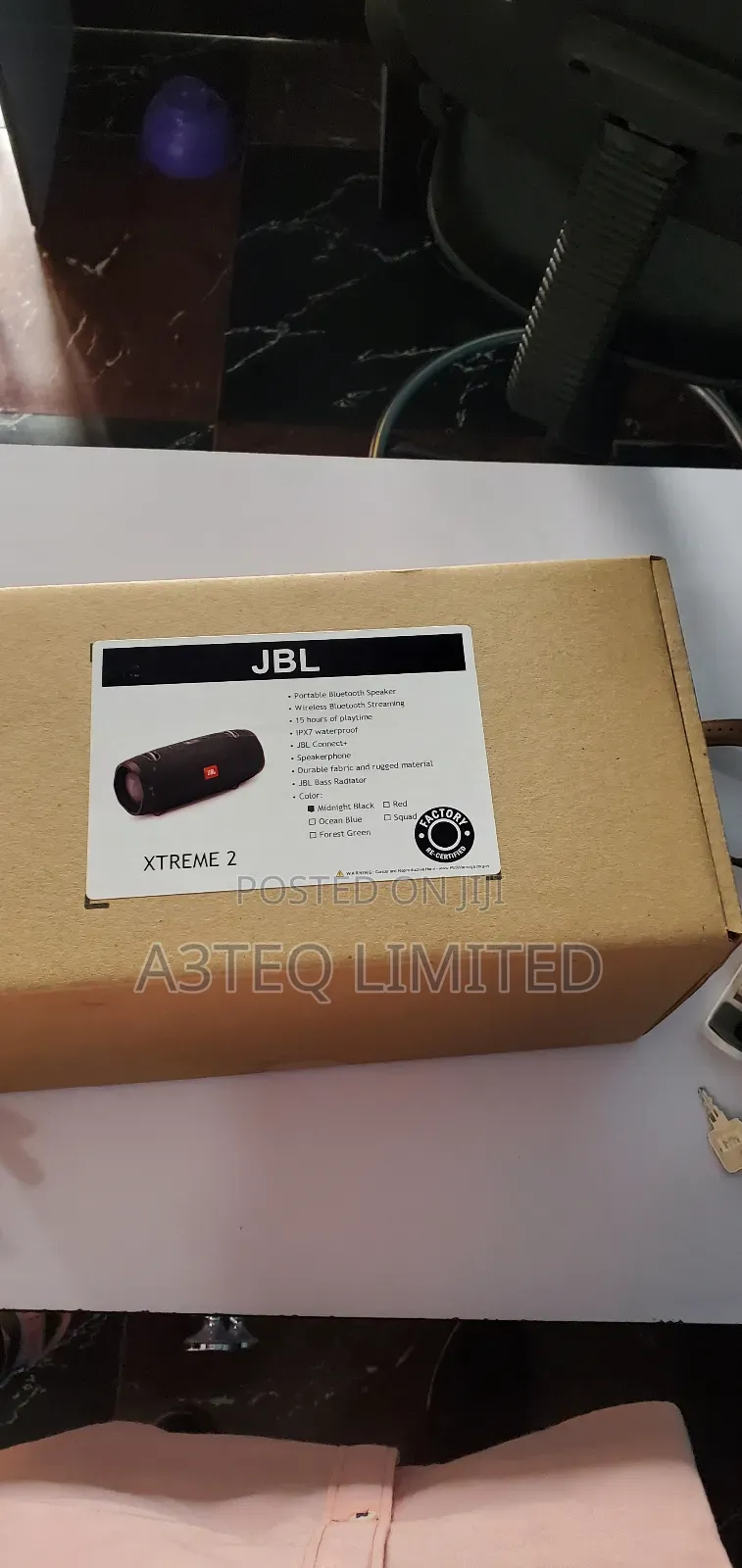 JBL Xtreme 2 Portable Bluetooth Speaker Midnight Black