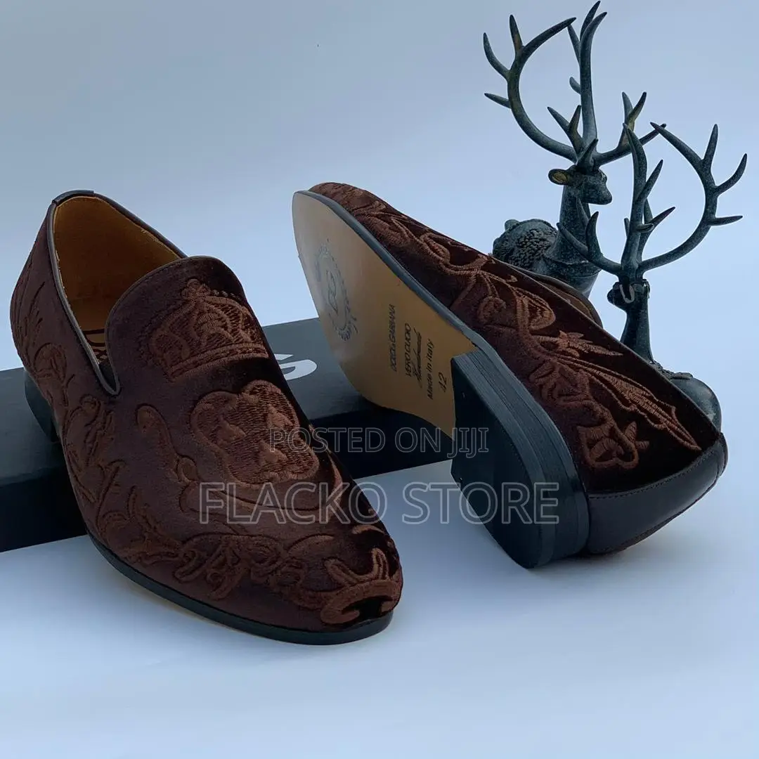 Original Dolce Gabbana Suede Loafers Shoes
