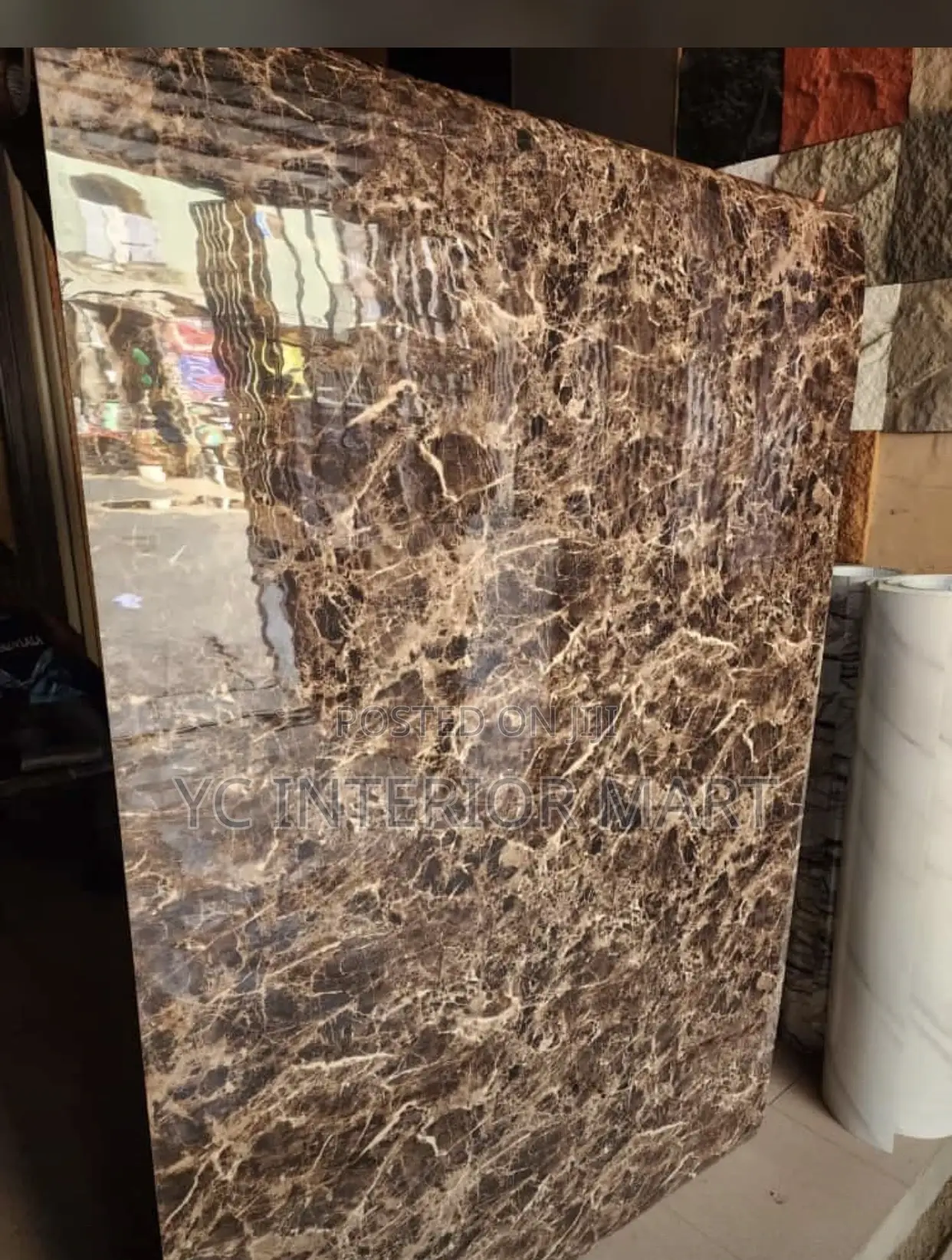 Glossy Quality Marble Foam Wallpaper Wall Sheet
