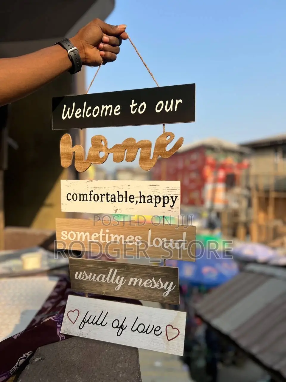 WELCOME TO OUR HOME . Wooden Write Up Decor .