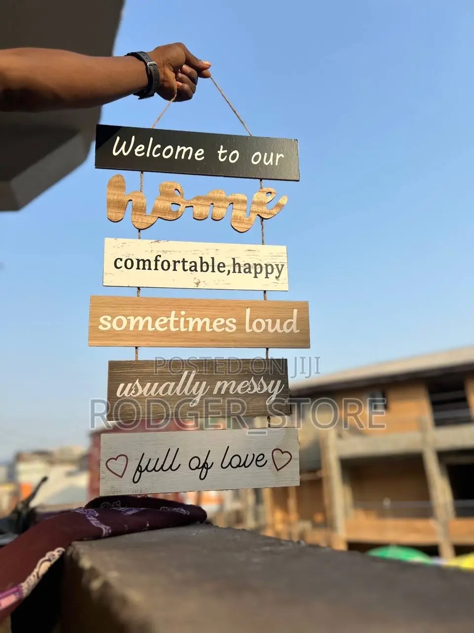 WELCOME TO OUR HOME . Wooden Write Up Decor .