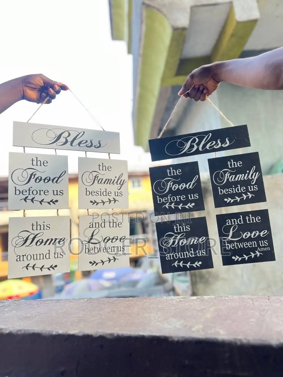 BLESS WALL PLAQUE . Wooden Write Up Decor .