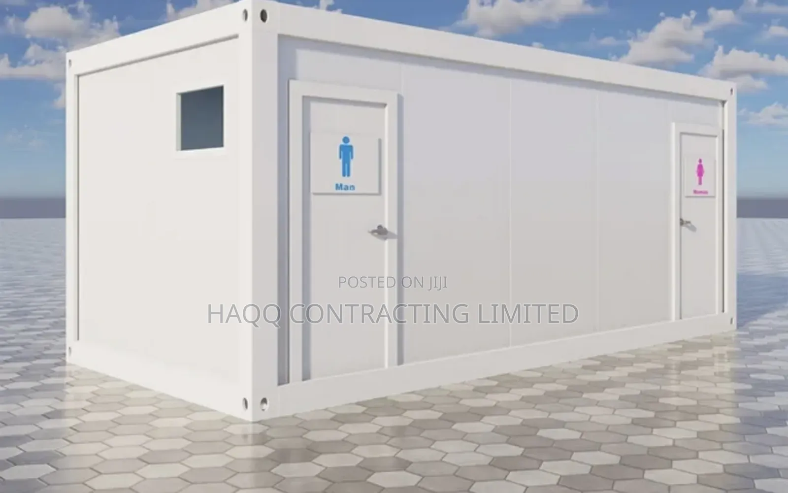 White Mild Steel Puf Portacabin