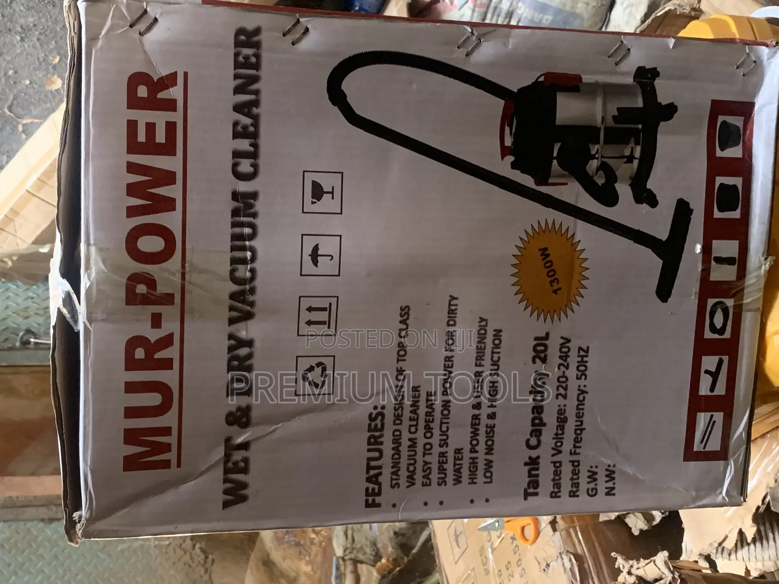 Mur-Power Wet and Dry Vacuum Cleaner 1300w