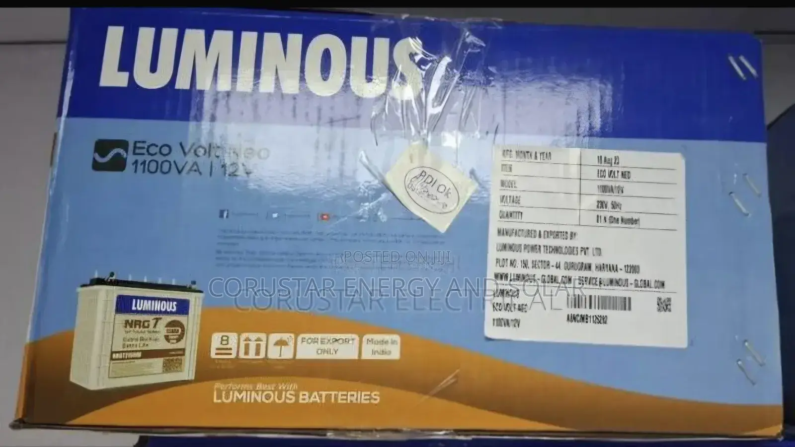 Luminous 1100va/12v Eco Neo Inverter
