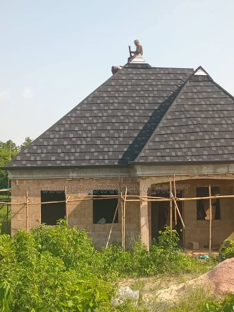High Gauged Dark Brown Stone Coated Shingle Roof Tile