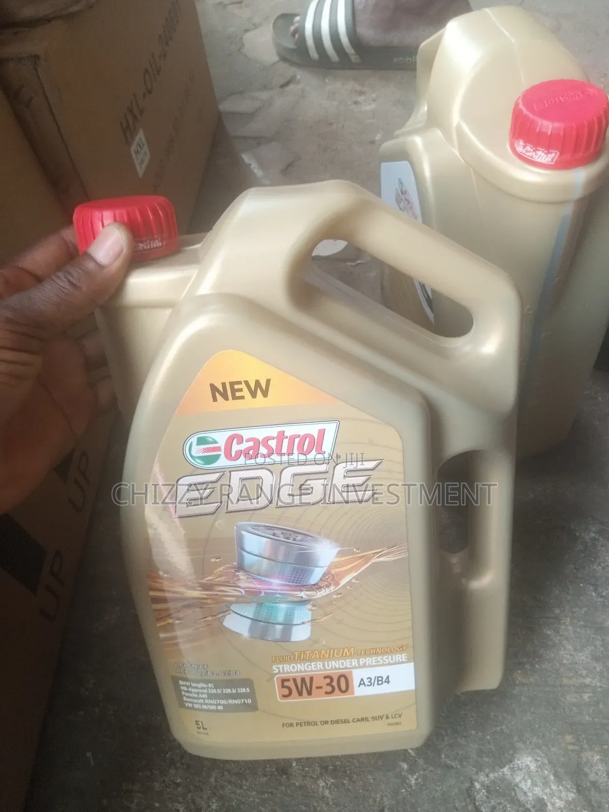 Original 5w30 Castrol Oil for Range Rovers