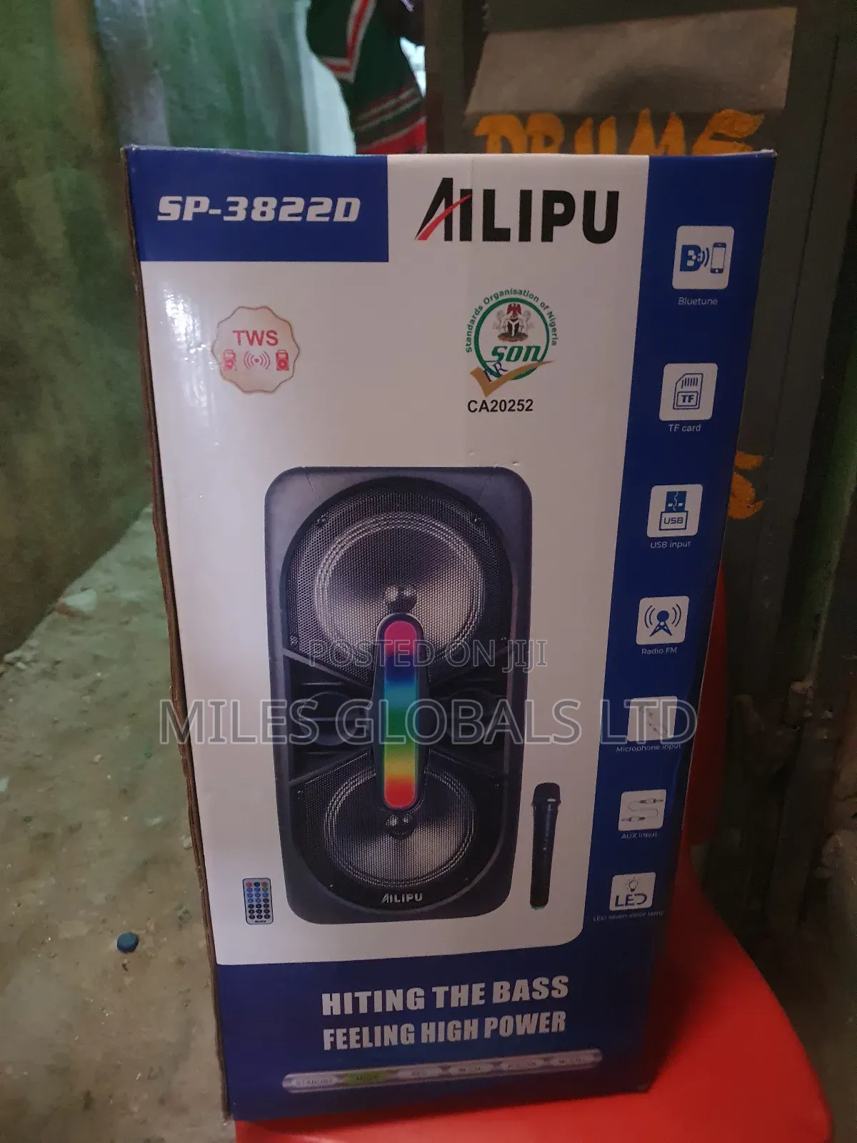 8inches Ailipu Public Address System With Trolley Big Body