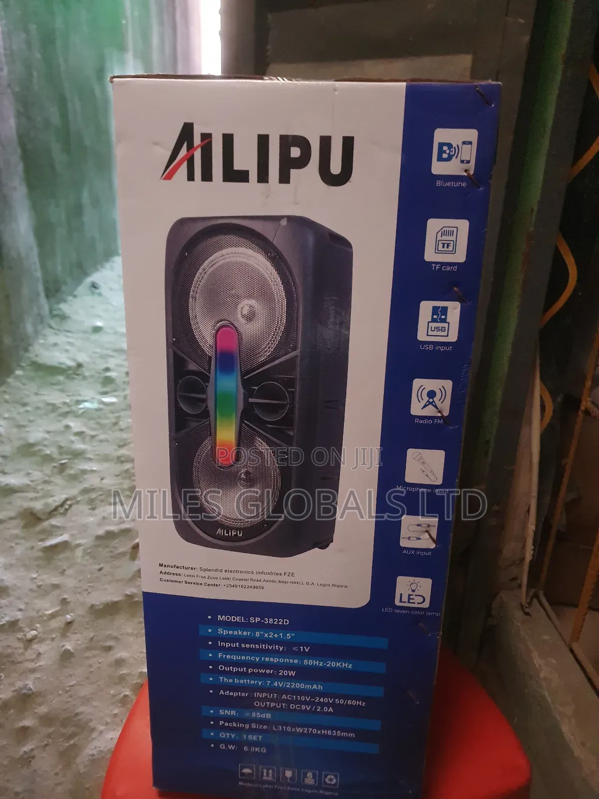 8inches Ailipu Public Address System With Trolley Big Body