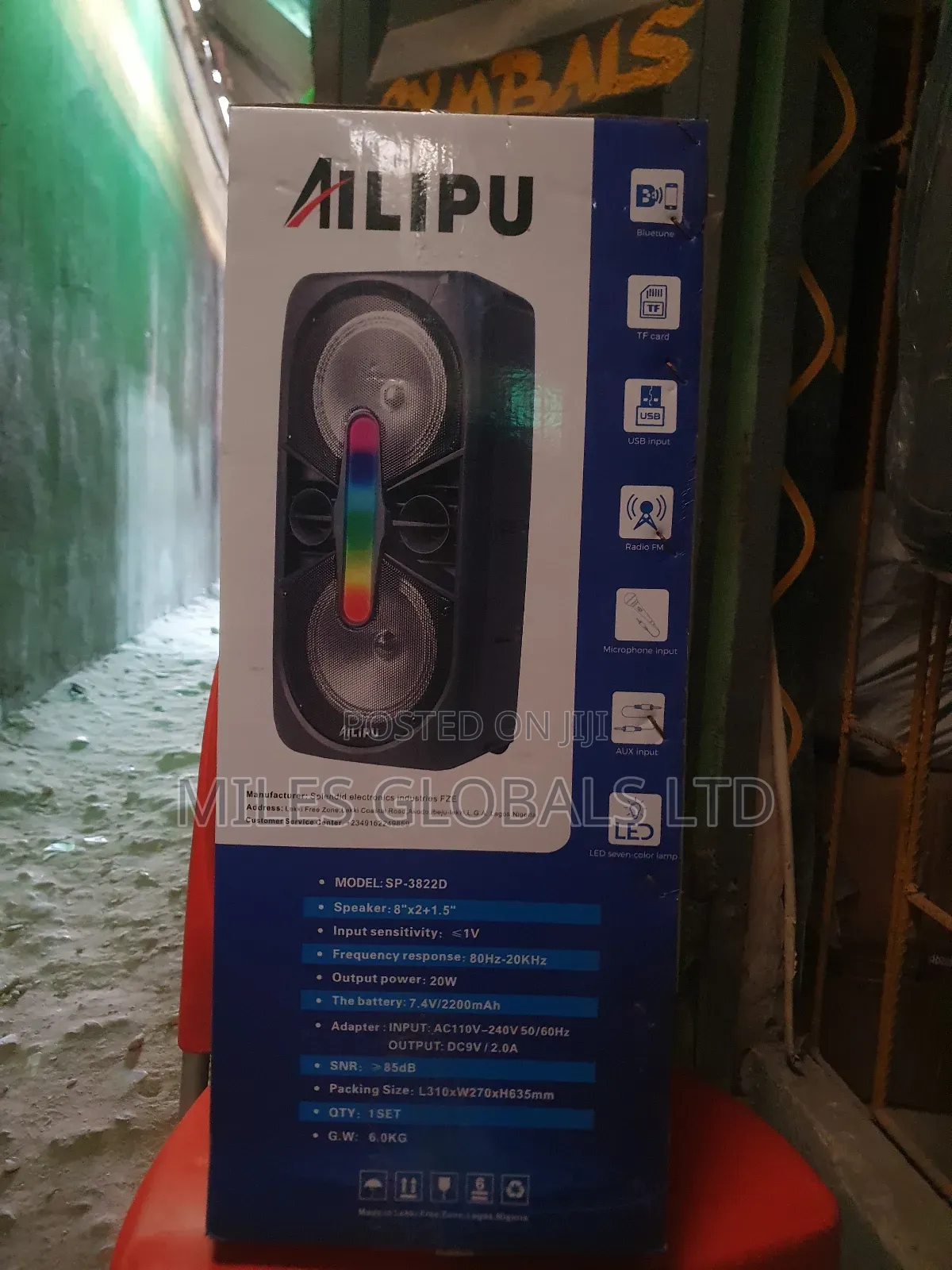 8inches Ailipu Public Address System With Trolley Big Body